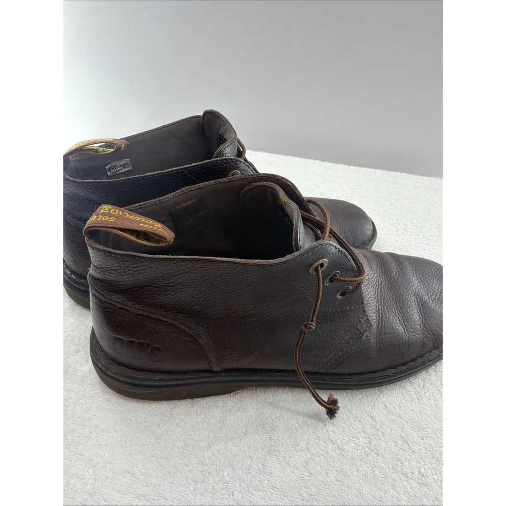 Dr Martens Sussex Black Pebbled Leather Slip Resistant Chukka Boots Sz 12 /EU 46